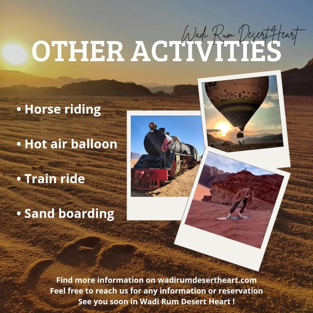 Wadi Rum Desert Heart Camp Kültér fotó